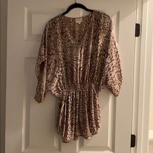 Parker silk tunic top